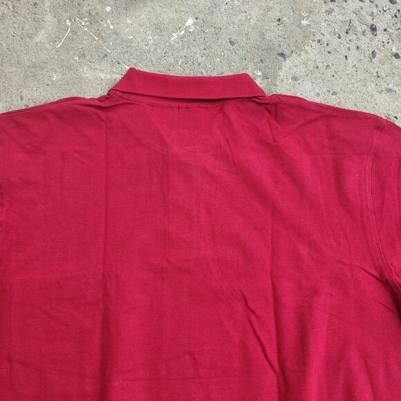 Vintage 90s Haband Boxy Polo Shirt Mens XL Red Casual Old Money Oversized Loose - Picture 6 of 9